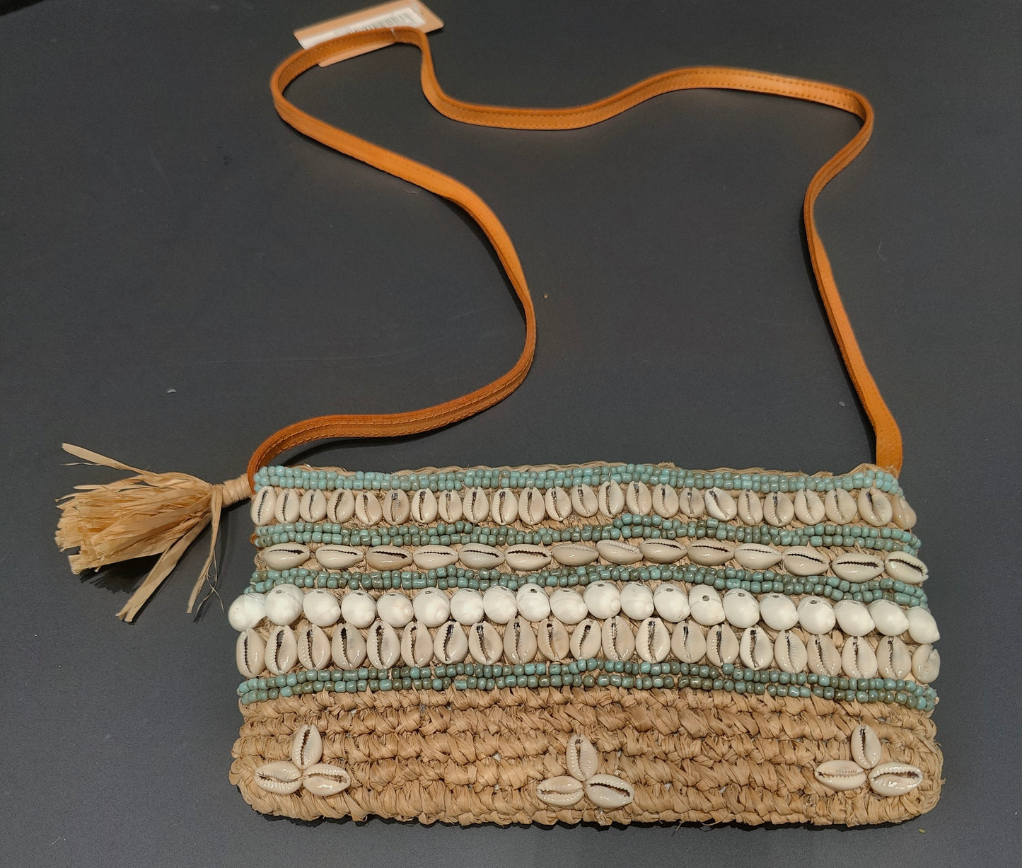 425193 ibiza tas met leren riempje turkoise