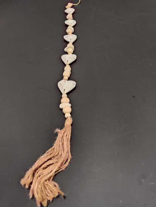 425022 hanger hartjes wit en turkoise