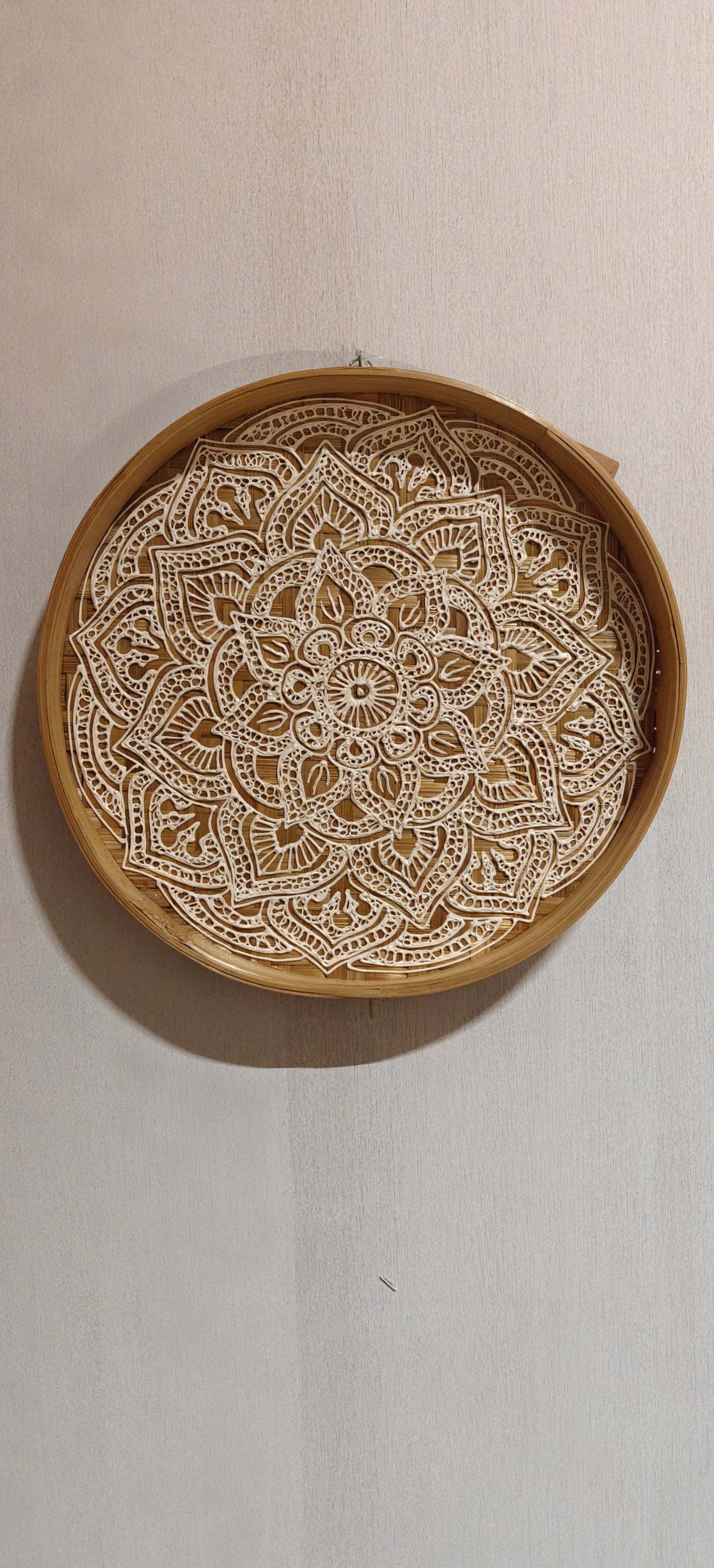 425248 wanddeco wit turkoise en zwart
